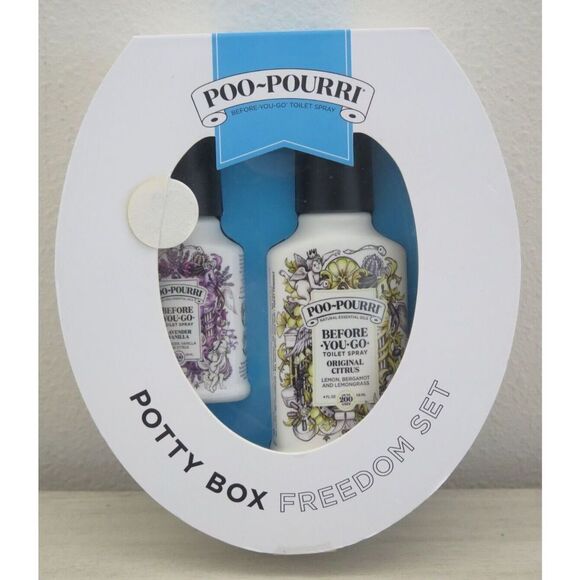 Poo-Pourri Potty Box Freedom Set - Limited Edition - Potty Box Toilet Spray - Picture 1 of 7